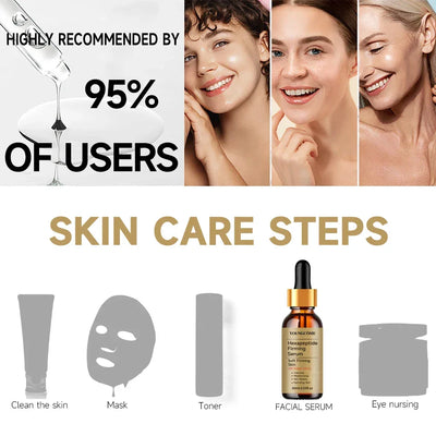 Facial Hexapeptide Anti-Wrinkle Liquid Moisturizing Firming Essence Bright Skin Dark Spot Corrector Face Whitening Serum 2025