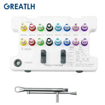 Dental Implant Torque Wrench Screwdriver Prosthetic Kit Dental Instrument Autoclavable