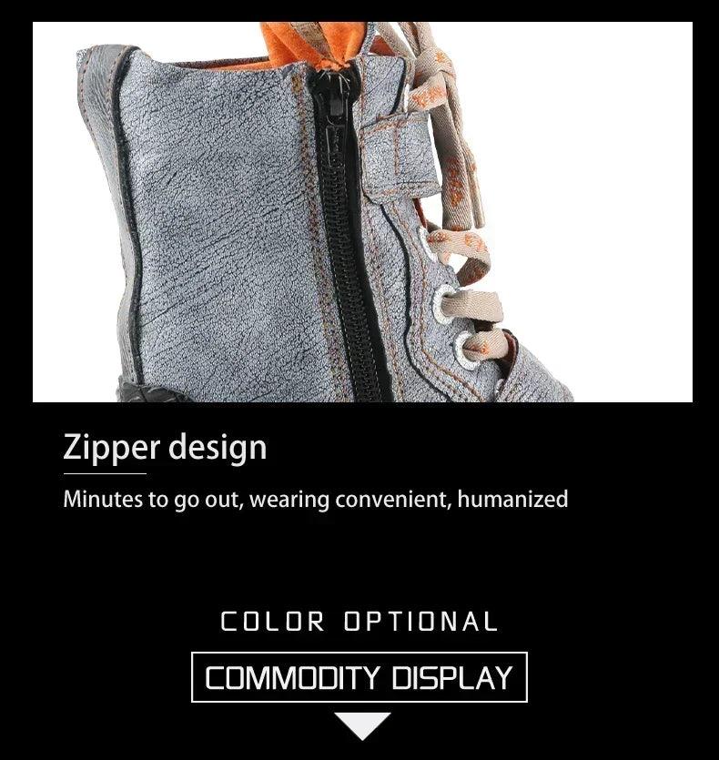 Tma eyes short boots for women versatile casual monochromatic popular,