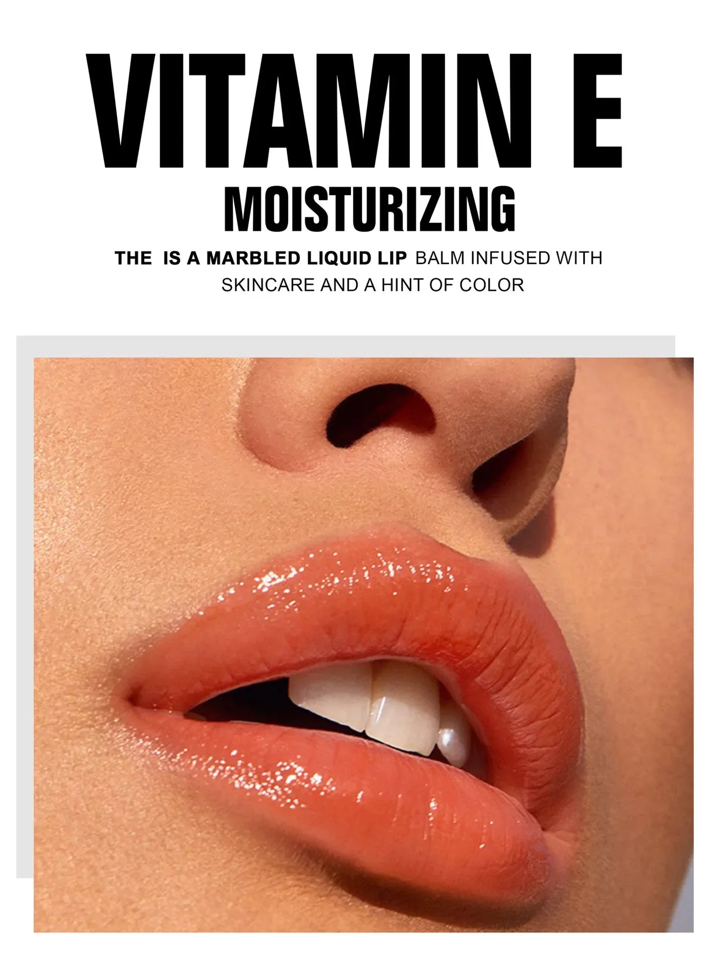 Long Lasting Lip Gloss Vitamin E Infused Plumping Glaze Hydrating Nude Color Liquid Balm Glossy Makeup Shine