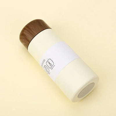 180Ml Bullet Pocket Mini Cute Wood Grain Stainless Steel Thermos Cup Coffee Travel Mug Small Fresh Portable  Outdoor Coffee Cup