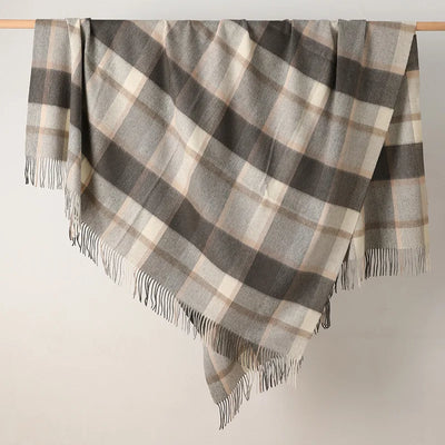 100% Wool Blanket Warm 1.5*2m Fleece Blankets For Sofa Winter Sleeping Comforter Adult Children Bedding Office Travel Blanket