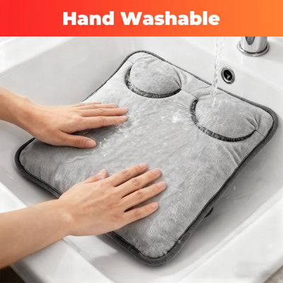 Heating Foot Warmer Massage Pad Super Soft Plush Electric Foot Warming Device for Winter Timing Home Office 4 Levels Temperature