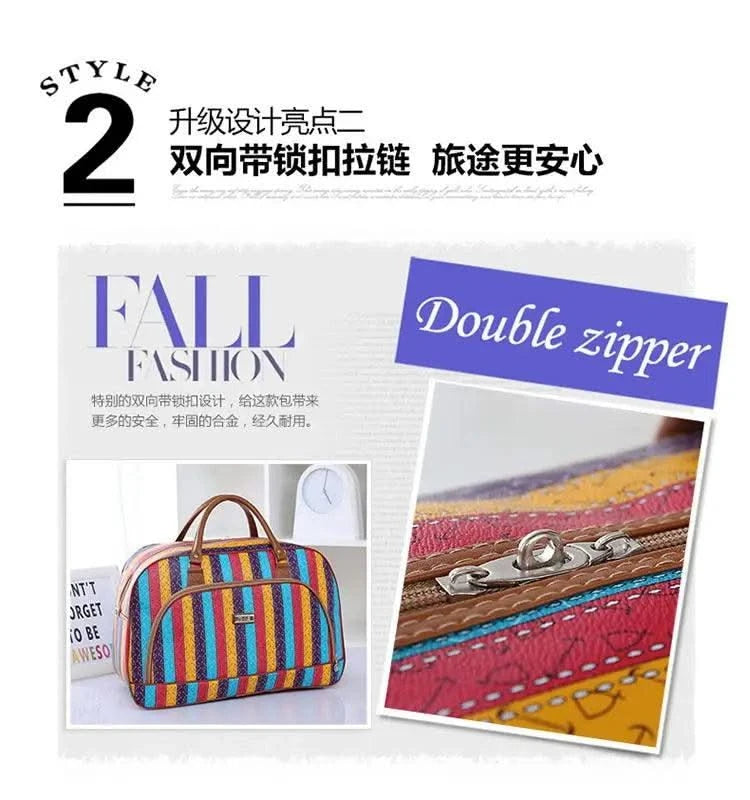 Fashion Cartoon Print Travel Bags for Women