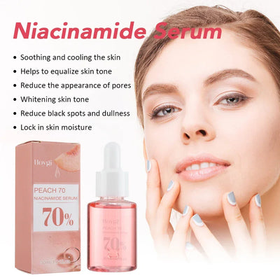 30ml Niacinamide Serum Melanin Removal Fade Melasma Dark Spots Corrector Shrink Pores Hyaluronic Acid Moisturizing Skin Care