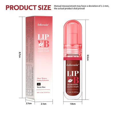 Lip Stain Vb Hydrating Gloss Stain 12HR Hydration Long-Lasting Moisturize Nourish Lips Hydra Honey Instant Glossy Wetness Makeup