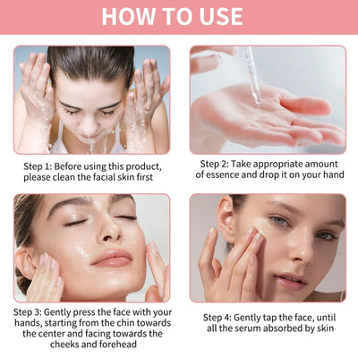 5 In 1 Fade fine lines Firming Face Serum Moisturizing brightning Vitamin C Hyaluronic Acid Facial Serum Shrink Pores Skin Care