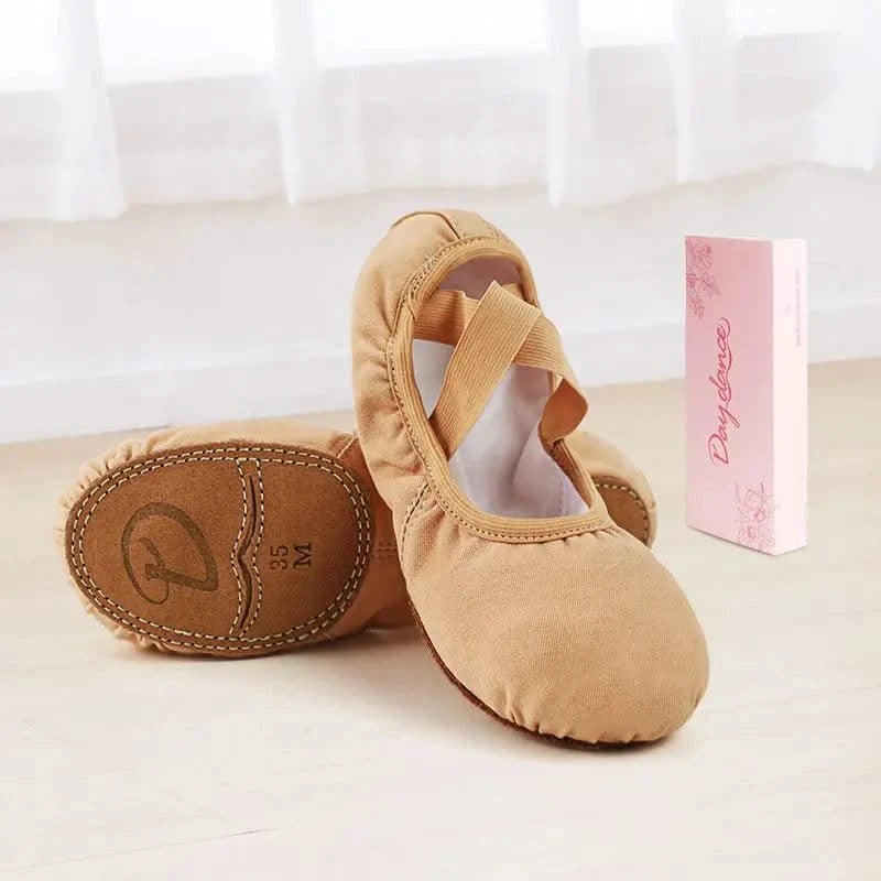 Ballet Dance Shoes for Women Girls Teenager Big Split Sole Ballet Shoes Children Adult Elastic Ballet Practice Dancing Slippers