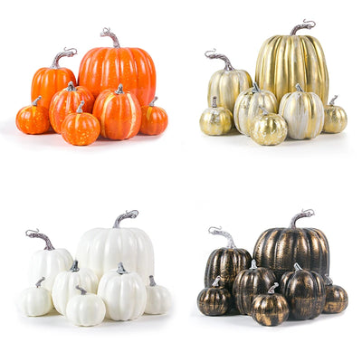 Thanksgiving Artificial Pumpkins Fall Decoration for Home Fake Simulation Pumpkin Harvest Farmhouse Halloween Table decor