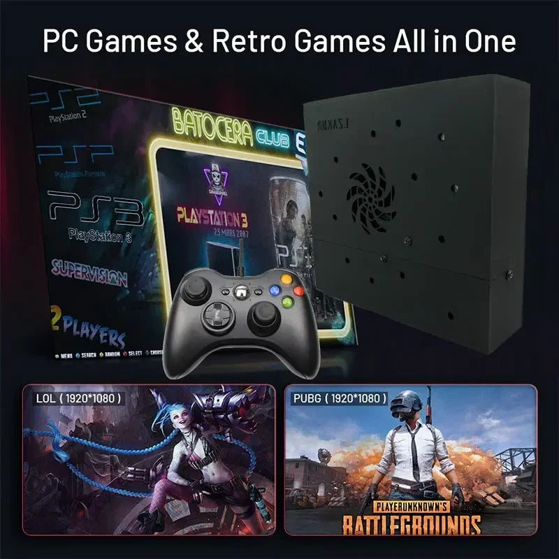 Retro Gaming Console 70000+ Games 500GB T8 Loaded For Wii PS2 DC PSP GAMECUBE Plug-and-Play On TV Windows 11 Children's Gift