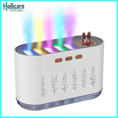 Air Humidifier Five-Hole Spray Aromatherapy Creative Dynamic Colorful Voice Control 700ml Musical Aroma Diffuser For Household