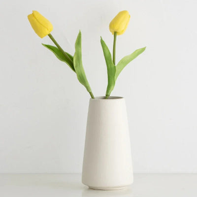 White Mini Ceramics Vase Ceramic Flower Vase Solid Vases for Flower Home Table Decor Vase Flower Bottle Solid Vases For Decor