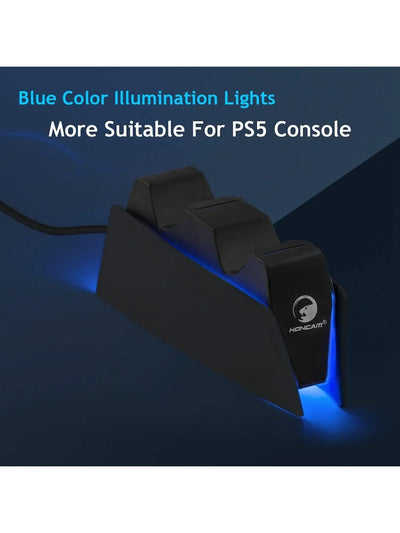 Game Wireless Charging Station for PS5 with Dual Fast Charger Dock and LED Charging Indicators