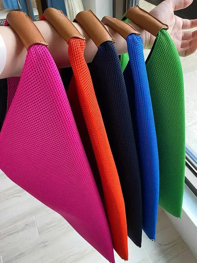 Designer Hobos Tote Bag Brands Women Handbags Luxury Mesh Net Summer Beach Bag Elegant Shoulder Bags Large Shopper Purses 2022