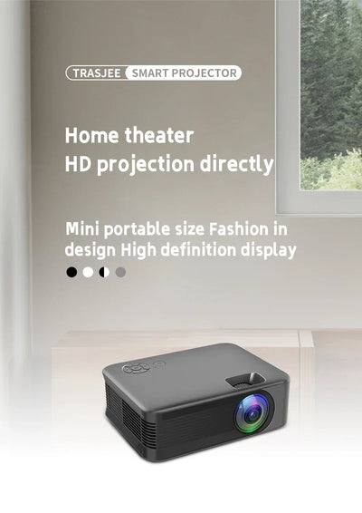 Portable Projector A30 Support 4K HDMI 1080P Mini Projectors Smart TV WIFI Home Theater Cinema Sync Android Phone Beamer LED