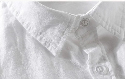 Breathable cotton and linen Casual shirt for young man