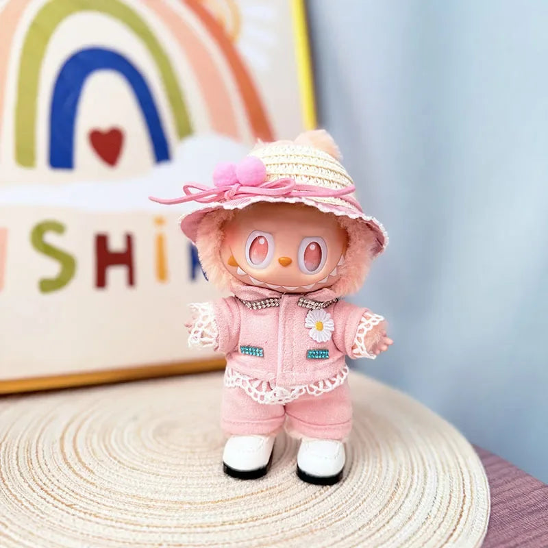 Labubu I II Clothes Pendant Labubu Sitting Baby Clothes Fashion Suit Cute Accessories