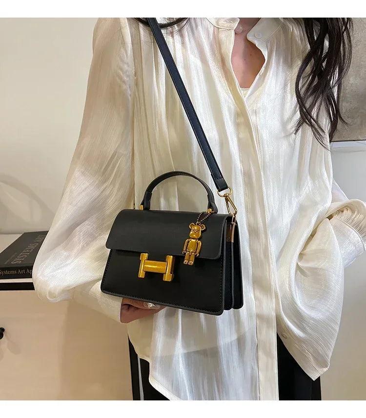Premium designer crossbody bag for women leather shoulder messenger tote handbags ladies office fashion gift