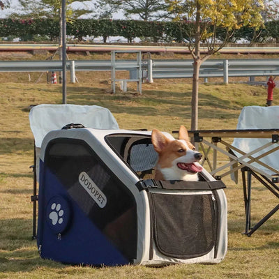Pet Carriers Car Cage Portable Breathable Dogs Going Out Travel Foldable Kennel Pet Supplies Cages Accessories Transportin Perro
