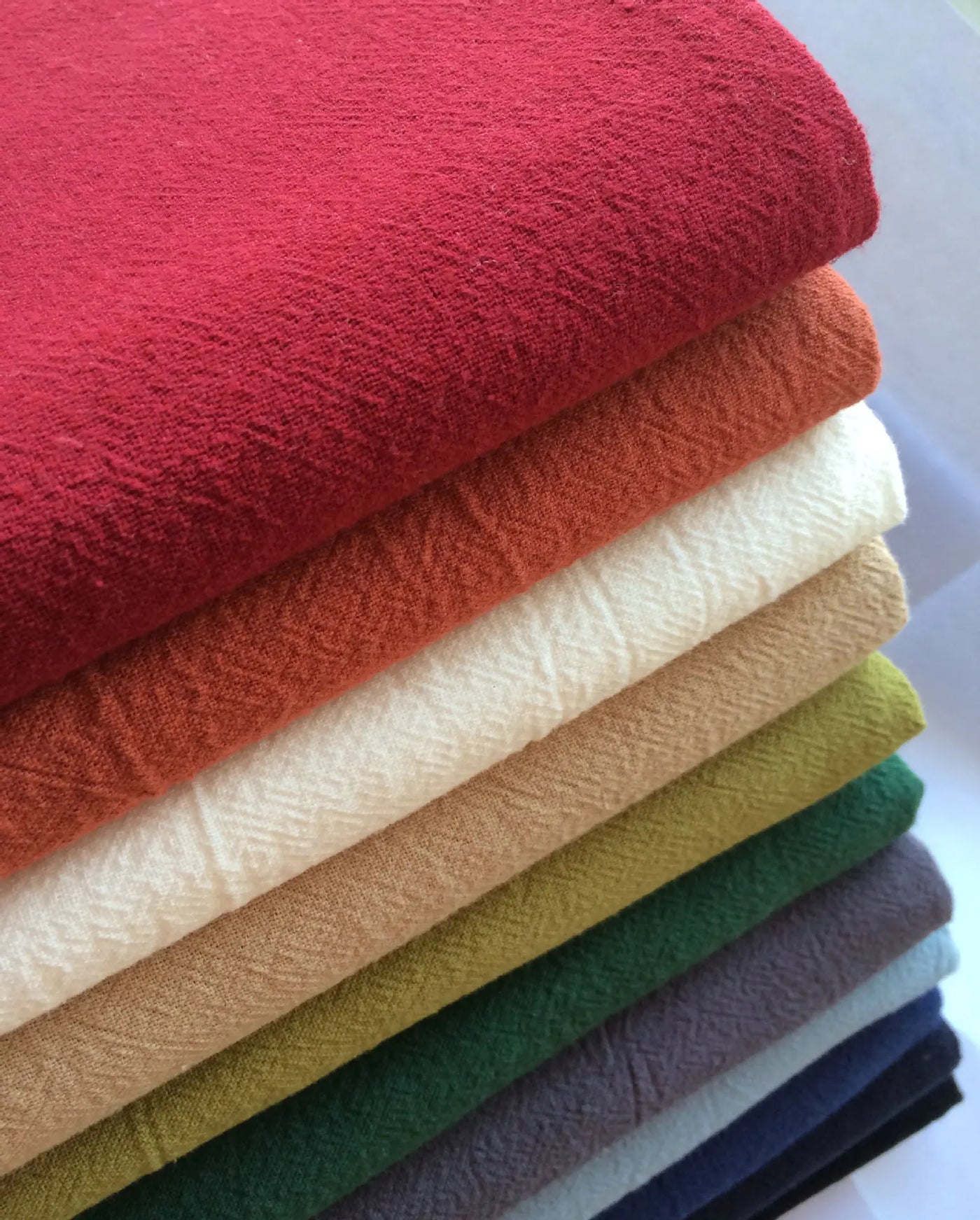 Cotton Linen Fabric Skin Texture Crepe By The Meter for Clothing Curtain Dress Shirt DIY Sewing Plain Textile Cloth Gray Soft