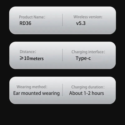 Wireless Earbuds, Bluetooth 5.3 Earbuds Stereo Bass, in-Ear Noise Cancelling Mic, Earphones IP7 Waterproof Sports, 40H Playback.