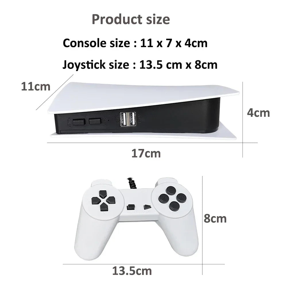 GS5 Pro Video Game Console com 620 Jogos Clássicos, 8 Bit TV, Handheld, USB, 2 Gaming Player com fio, Saída AV, ﻿