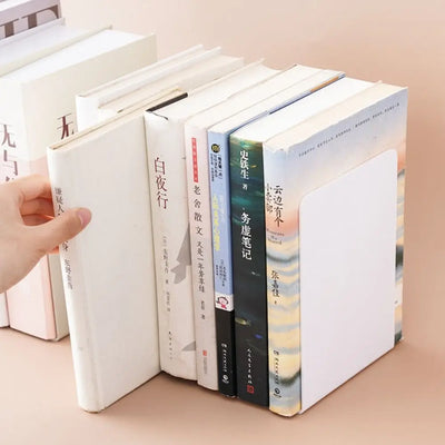 Book Holder L-shaped Desk Bookends Durable INS Book Stand Simple Display Book Support Rack Student