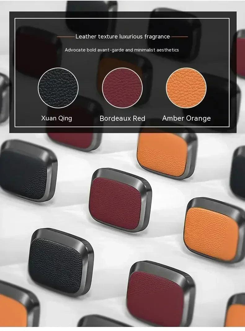 Luxury lambskin style car air freshener with aroma diffuser gel type perfume for aromatherapy conditioner