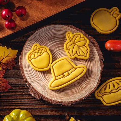 Thanksgiving Theme Cookie Molds Fondant Cutter Pastry Decoration Mold Kitchen DIY Baking Supplies