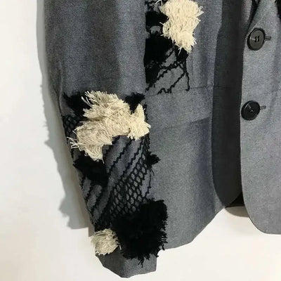 PFHQ Autumn Texture Design Niche Men's Blazers Streetwear Outdoor Patchwork Sports Baggy High Quality Delicacy Suit Coat 21Z1391