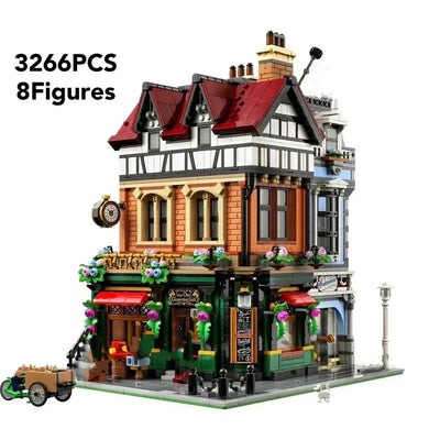 2025 Explosive NEWTudor Corner Modular Building Blocks Creative Expert Street View Building Blocks Toys Christmas Gifts for Chil - Elanique