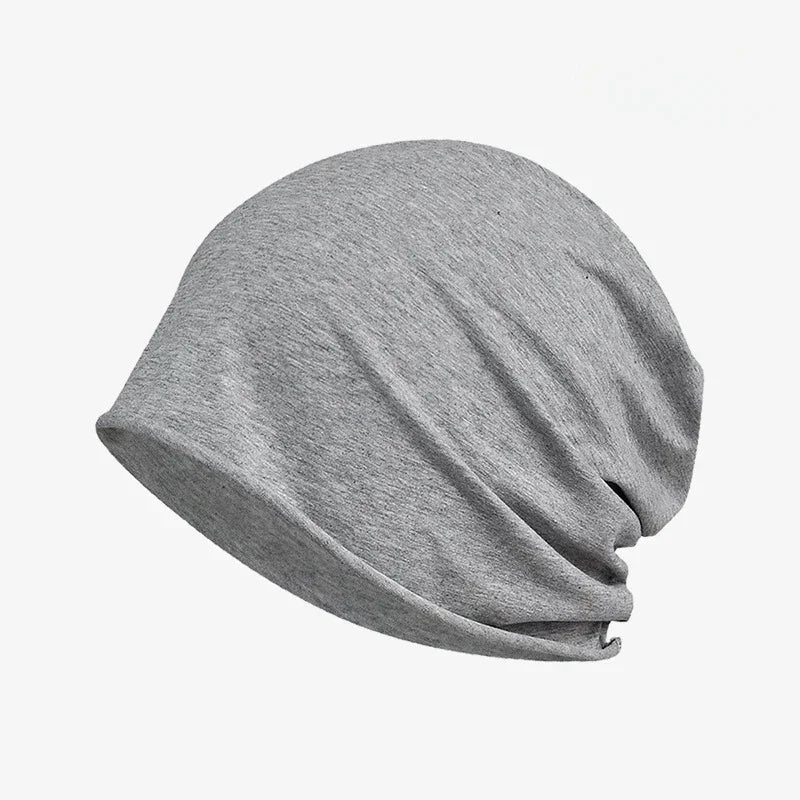 Hats Beanies For Men Women Unisex Autumn Summer Beanie Cotton Solid Color Elastic Bonnet Hip Hop Baggy Cap Male Female Thin