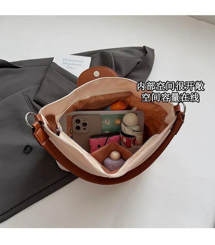 Stylish ladies handbag leather crossbody bag by famous designer - women’s shoulder tote elegant classic popular