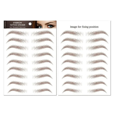 Temporary Tattoos Women Men Water Transfers Decals Simulation Eye Brow Eyebrow Stickers 6D Eyebrow Tattoos Stickers