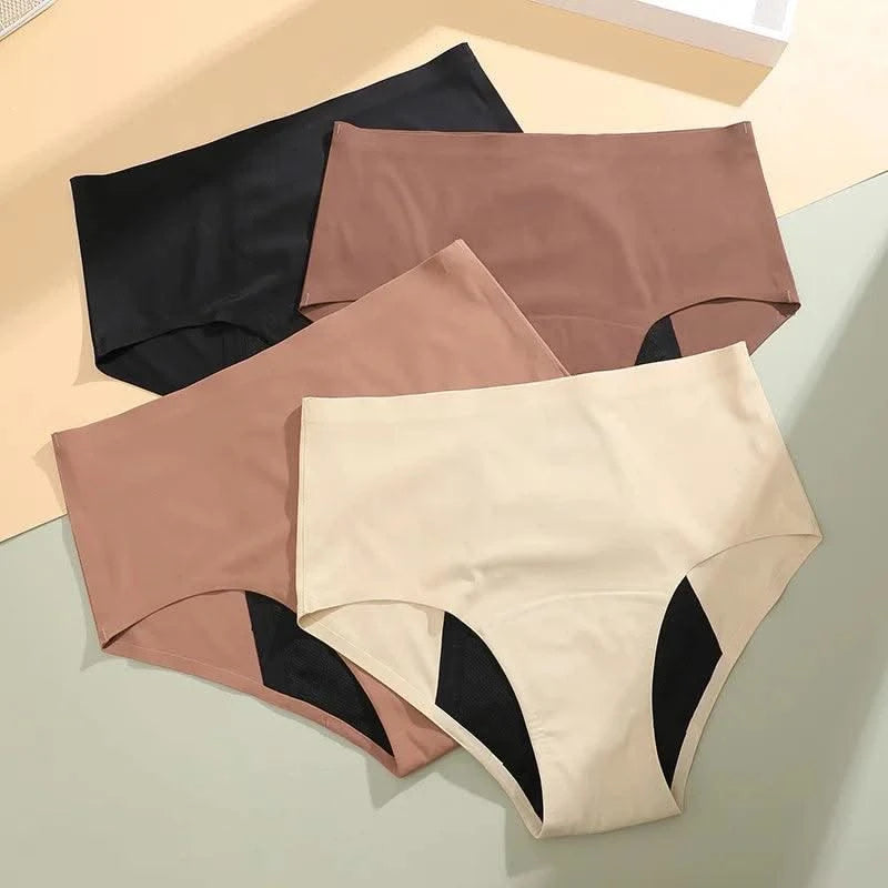 Seamless High Waist Menstrual Panties Women Physiological 4 Layers Leak Proof Underwear Sexy Briefs No Trace Breathable Panties