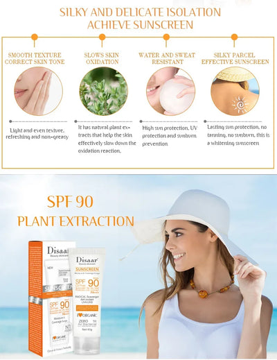 Facial Body Sunscreen Whitening Sun Cream Sunblock Skin Protective Cream Anti Sun Facial Protection Cream SPF 50/SPF 90