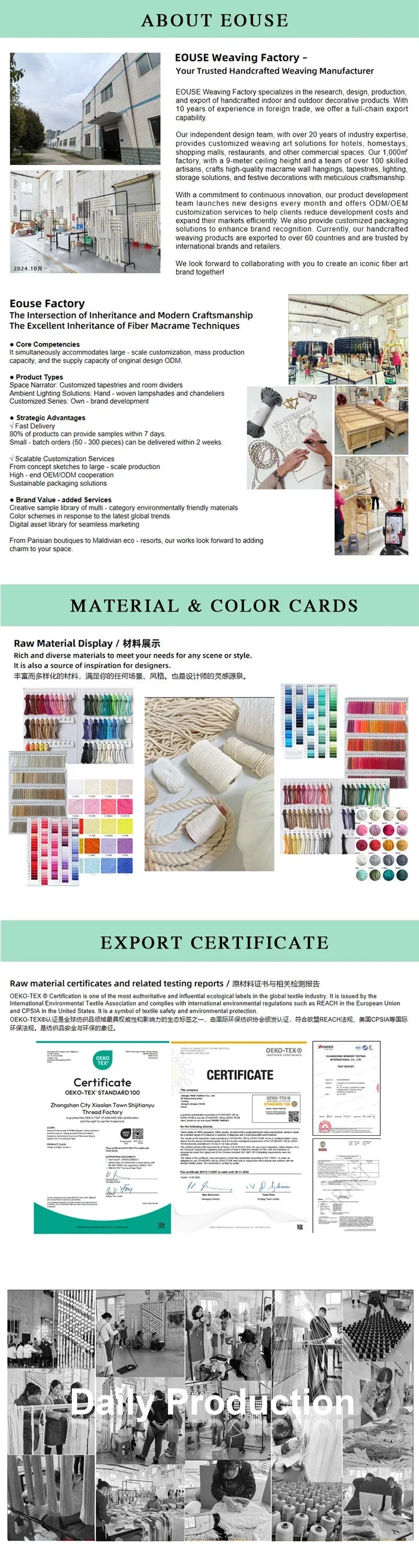 2024 New Design 100% Cotton Eco-friendly Art Tapestries Living Room Decoration For Bedroom Bohemian Wall Hangings