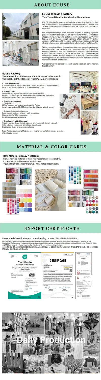 2024 New Design 100% Cotton Eco-friendly Art Tapestries Living Room Decoration For Bedroom Bohemian Wall Hangings