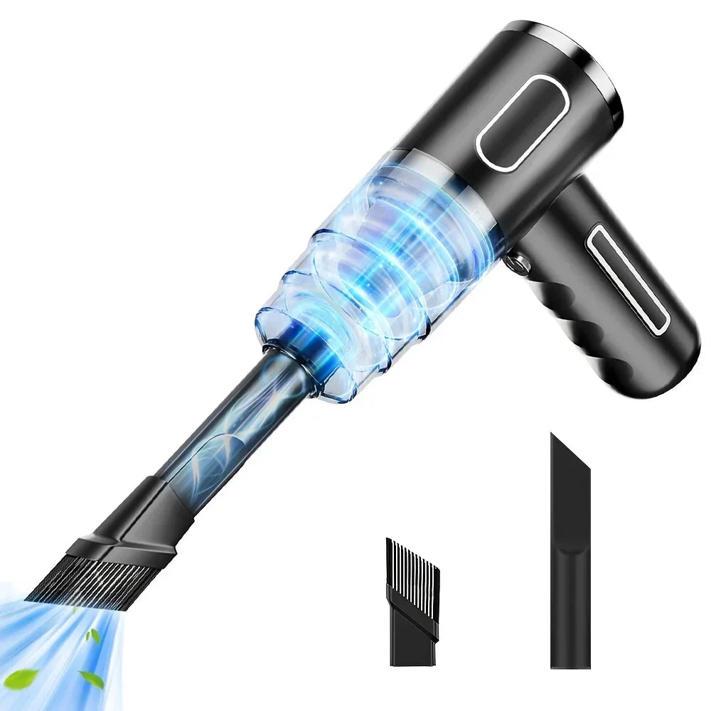 Portable Wireless Car Vacuum Cleaner with Strong Suction USB Rechargeable Mini Vacuum for Car Home Office Compact Spaces