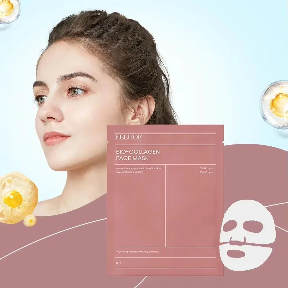Bio-Collagen Face Mask Anti-Wrinkle Firming Overnight Mask With Hydrolyzed Moisturizing Refreshing Brightening Repair Skin Care