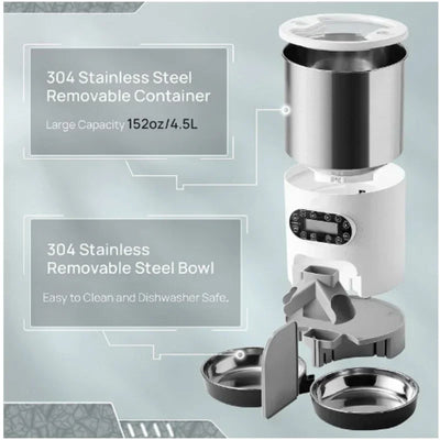 NEW Automatic Timing Smart Feeder Automatic Pet Feeder For Cat Dog Electric Dry Food Dispenser 3L 4.5L Bowls Product Supplies