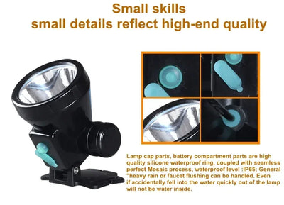 Rechargeable HeadLamp Strong Light Long Range LED Night Fishing Family Mountaineering Headlamp With Flashlight Small Mining Lamp