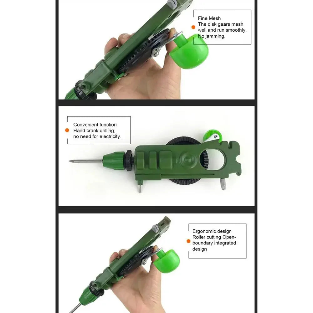 Powerful Manual Drill DIY Woodworking Hand Drill DIY Tool Hand Drill Woodworking Multifunctional DIY Tool Teaching Supplies