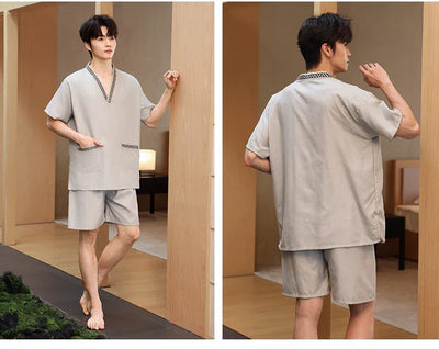 Couple's Beau Sauna Suit Soft Cotton  Silk Men's Women's Bathing Costume St Room Towel Polyester Fiber Home Textile
