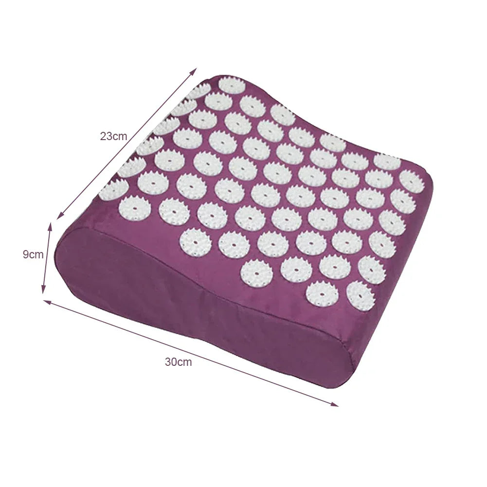 Low Back Pillow With Large Touchpoints Rectangle Home Acupressure Pillow Washable Stress Relief Pillow For Back Pain