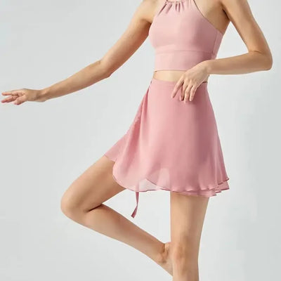 Ballet Skirt Women Adult Chiffon Lace Up Wrap Skirt Ballet Skate Skirt Ballerina юбка Gymnastics Yoga Swimwear Cover Up Wear