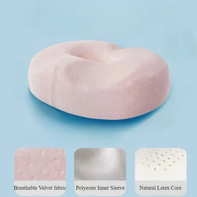 Latex Hemorrhoid Seat Cushion Thickened Office Beautiful Buttocks Pregnant Women Buttocks Pad Hollow Tailbone Protect Cushions