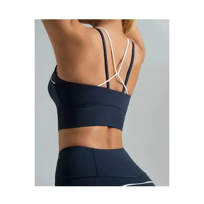 Women's 2pcs yoga set yoga Clothes High Waist Strap Cross High-elasticity Yoga Sports Bra Fitness Wear set Women's Tracksuit