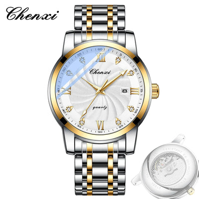 Top Brand Watches For Men High Quality See Through Skeleton Quartz Watch Stainless Steel Waterproof Wristwatch NEW Reloj Hombre