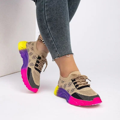 Women's Breathable Mesh Platform Shoes New Increase Height Chunky Sneakers for Women Tenis Outdoor Women's Casual Running Shoes